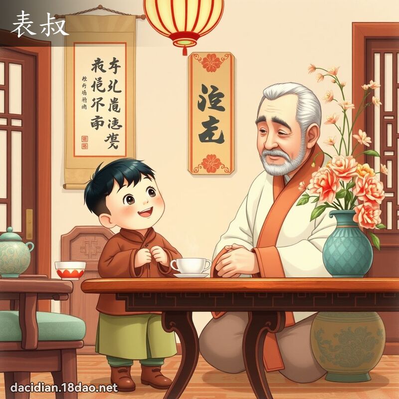 表叔 - 國語大辭典配圖