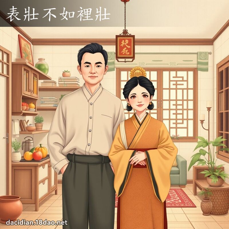 表壯不如裡壯 - 國語大辭典配圖