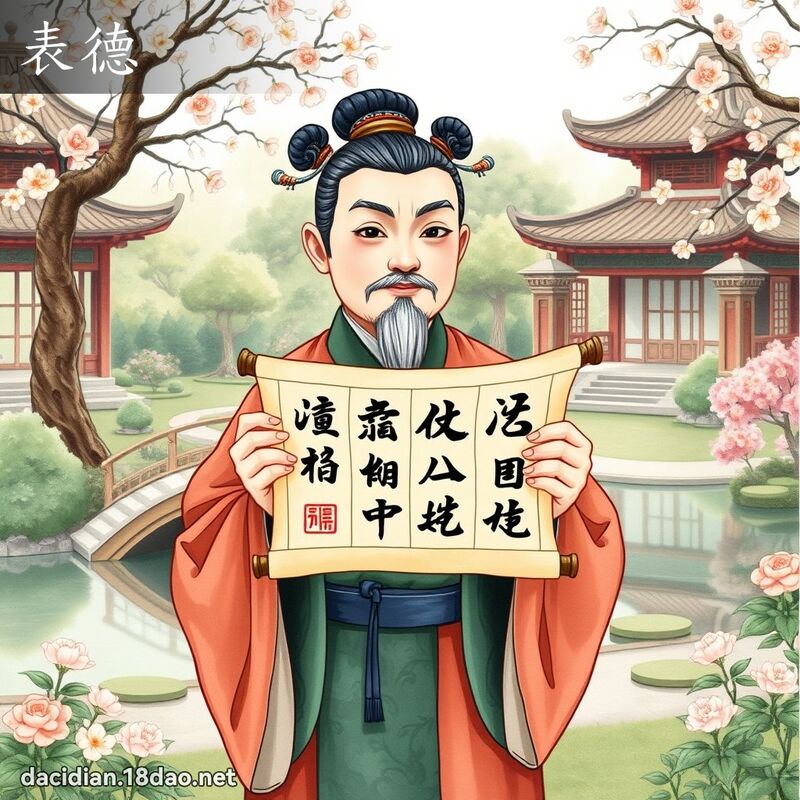 表德 - 国语大辞典配图