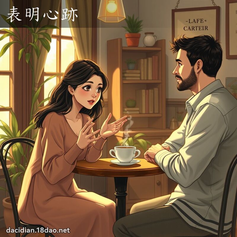 表明心跡 - 国语大辞典配图