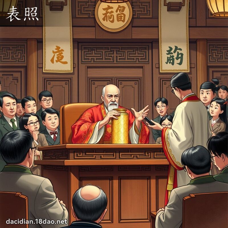 表照 - 國語大辭典配圖
