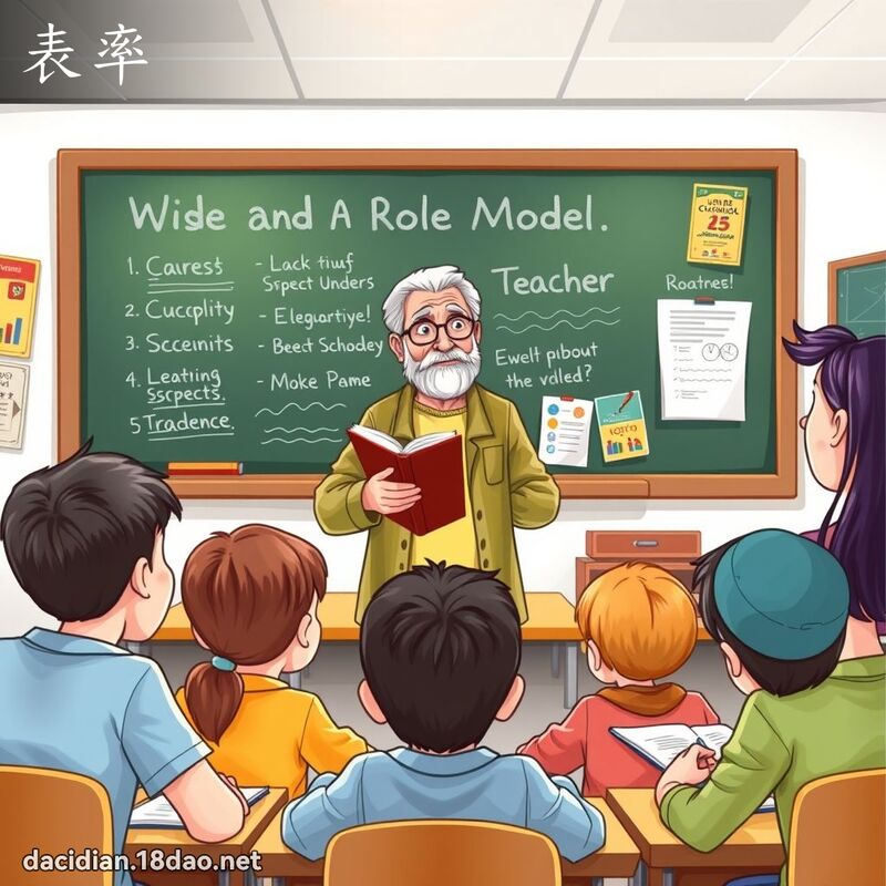 表率 - 國語大辭典配圖