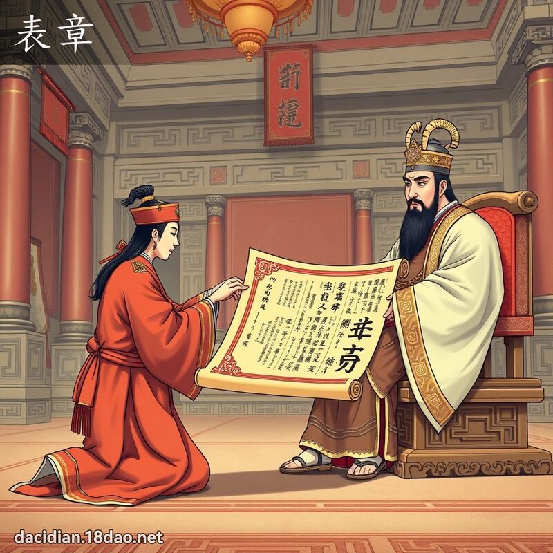 表章 - 国语大辞典配图
