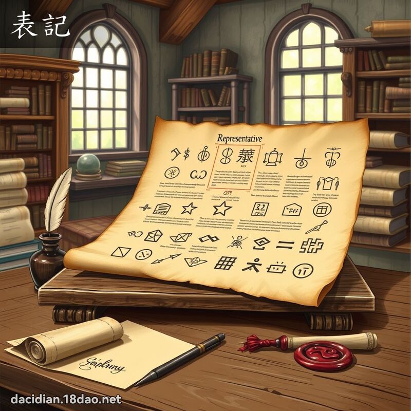 表記 - 國語大辭典配圖