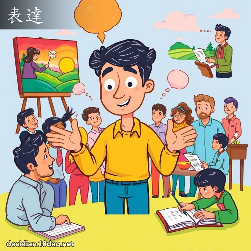 表达 - 国语大辞典配图