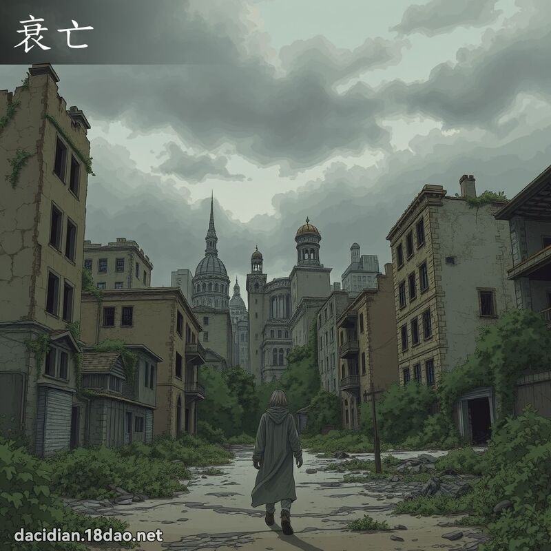 衰亡 - 國語大辭典配圖