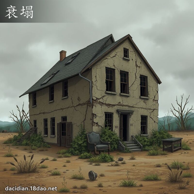 衰塌 - 国语大辞典配图