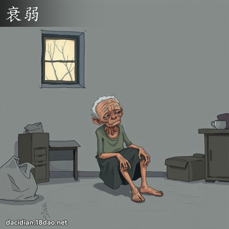 衰弱 - 国语大辞典配图