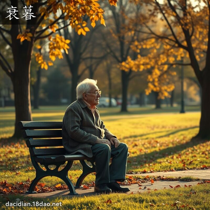 衰暮 - 國語大辭典配圖