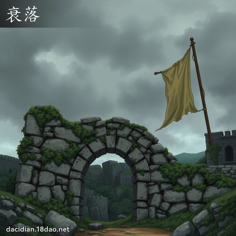 衰落 - 国语大辞典配图