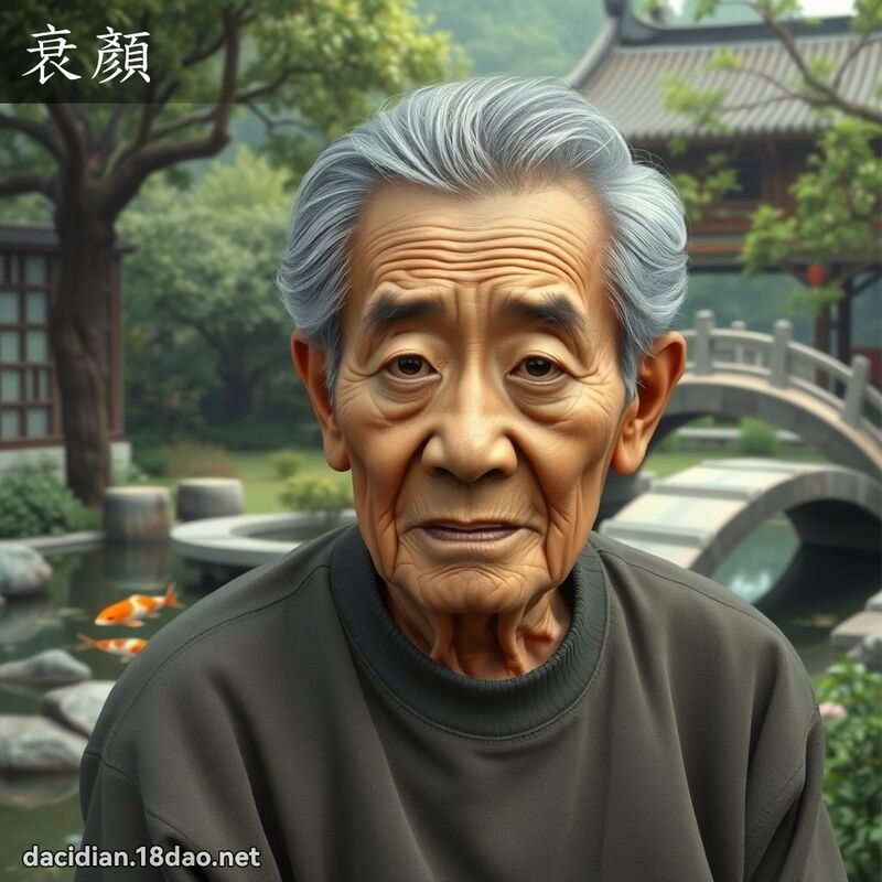 衰顏 - 国语大辞典配图