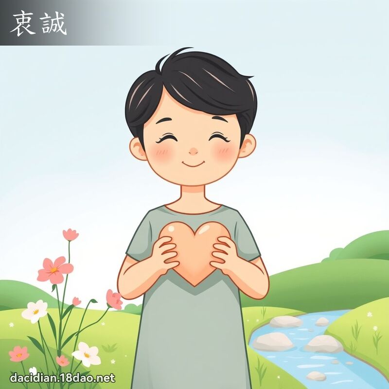 衷诚 - 国语大辞典配图