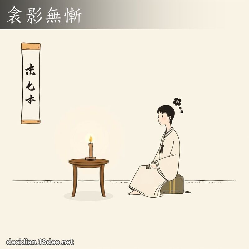 衾影無慚 - 國語大辭典配圖