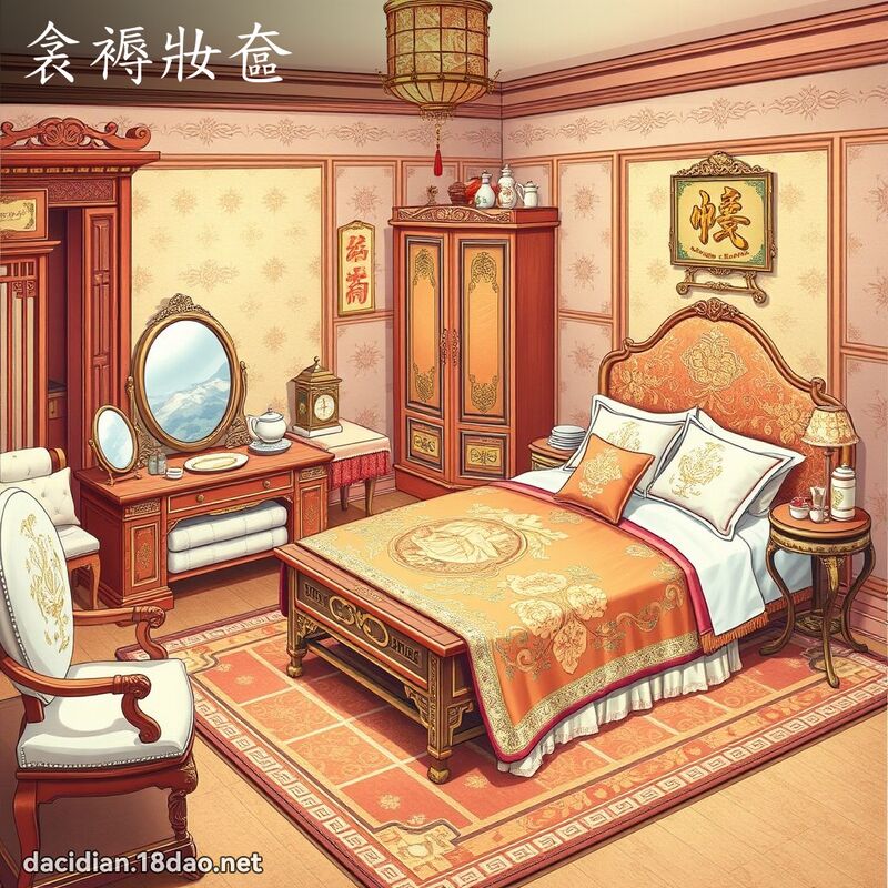 衾褥妝奩 - 國語大辭典配圖