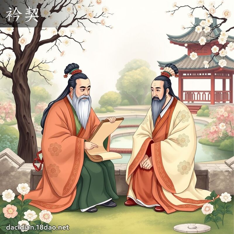 衿契 - 國語大辭典配圖