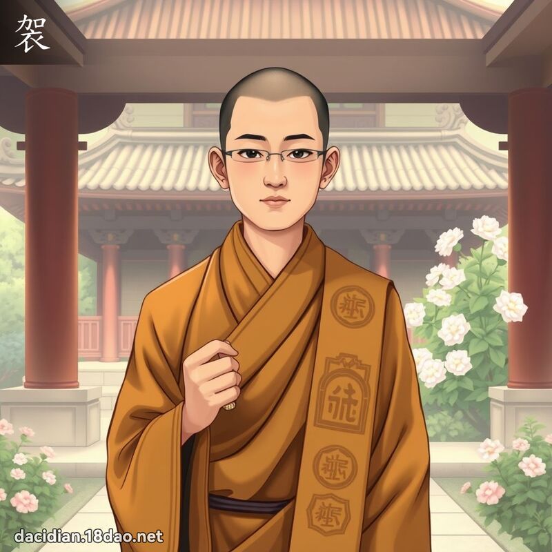 袈 - 國語大辭典配圖