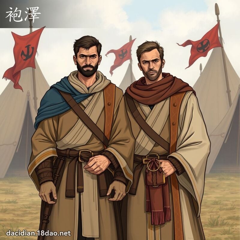 袍泽 - 国语大辞典配图
