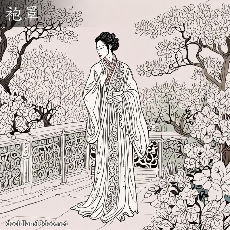 袍罩 - 國語大辭典配圖