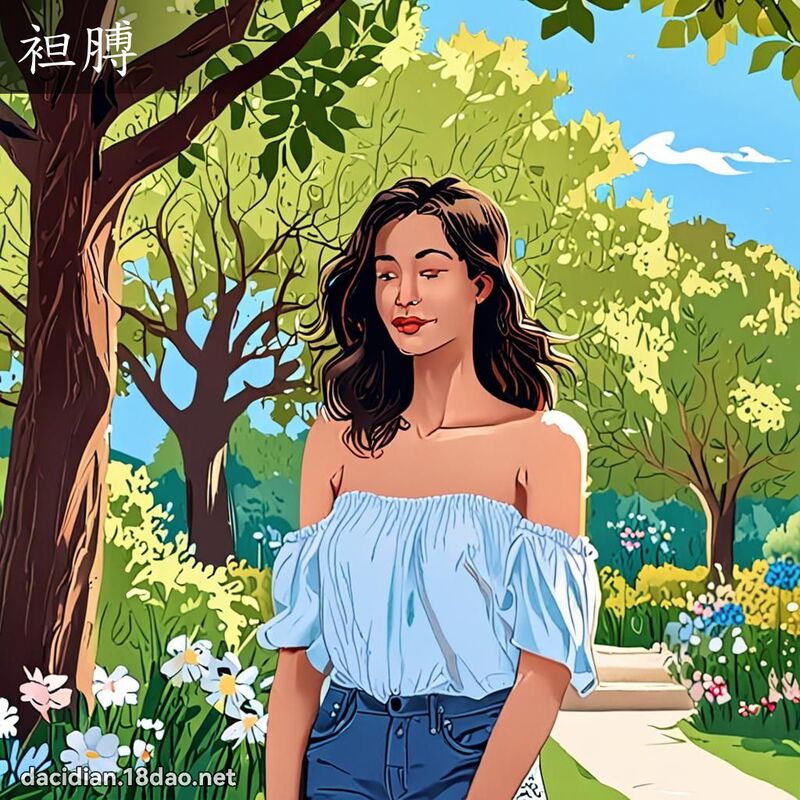 袒膊 - 国语大辞典配图
