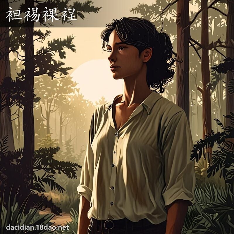 袒裼裸裎 - 國語大辭典配圖