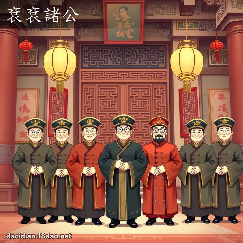 袞袞诸公 - 国语大辞典配图