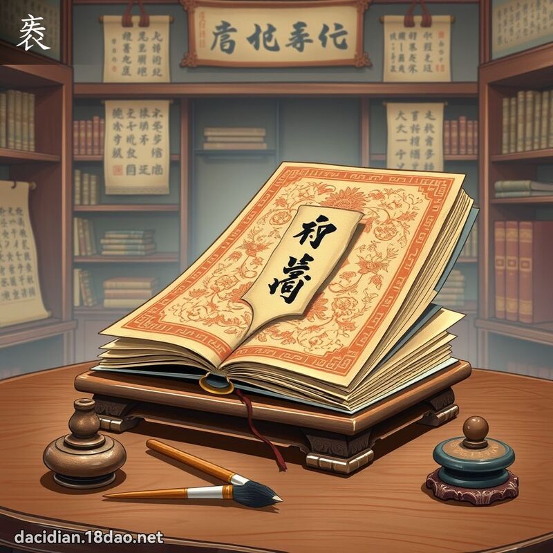 袠 - 国语大辞典配图
