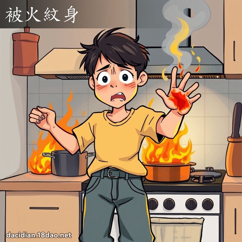 被火纹身 - 国语大辞典配图