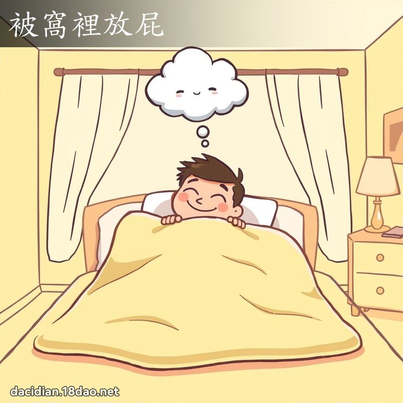 被窩裡放屁 - 國語大辭典配圖