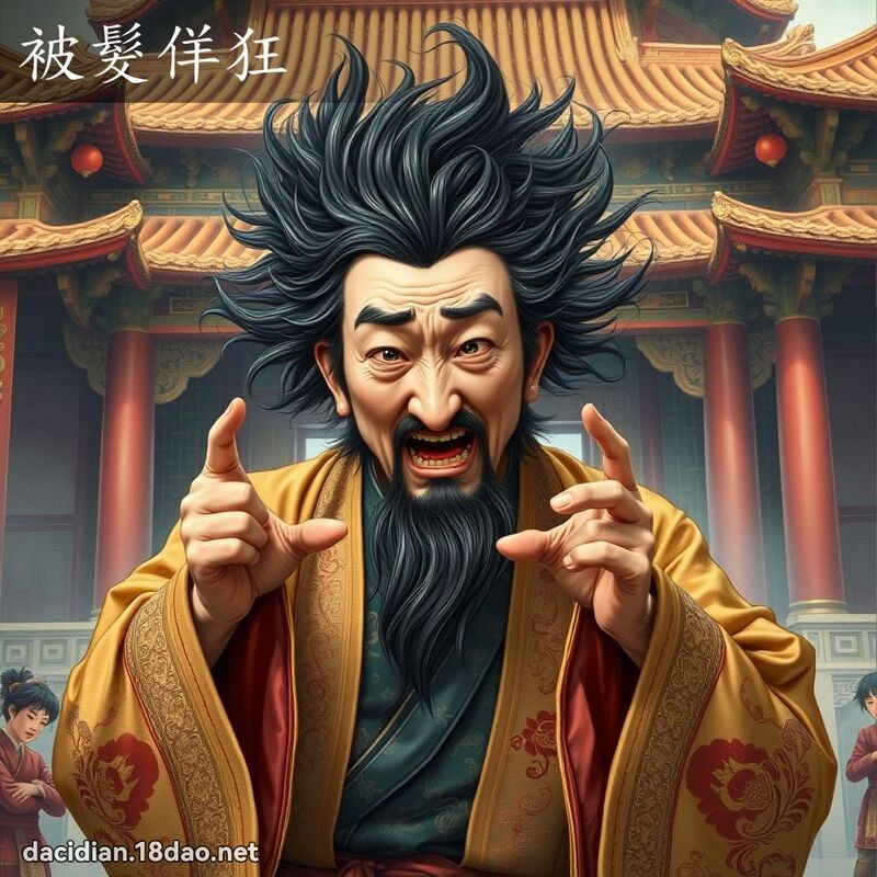 被髮佯狂 - 國語大辭典配圖