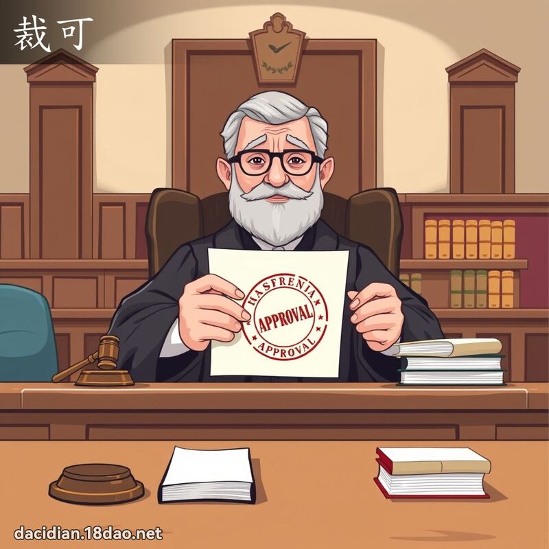 裁可 - 国语大辞典配图