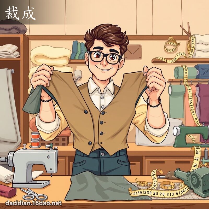 裁成 - 国语大辞典配图