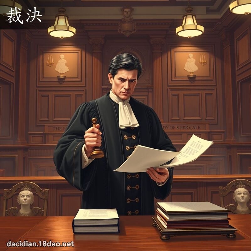 裁决 - 国语大辞典配图