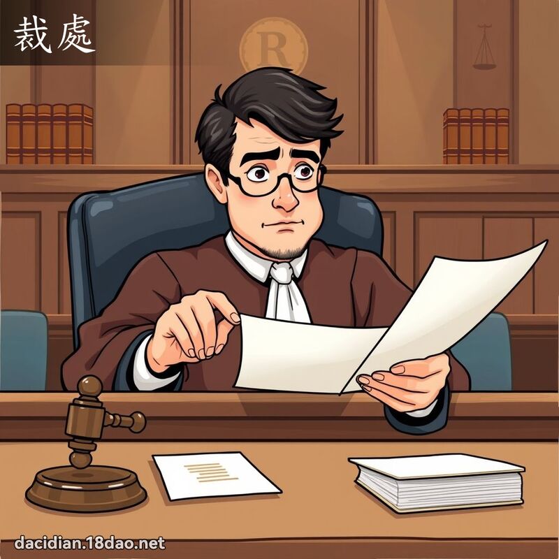 裁处 - 国语大辞典配图