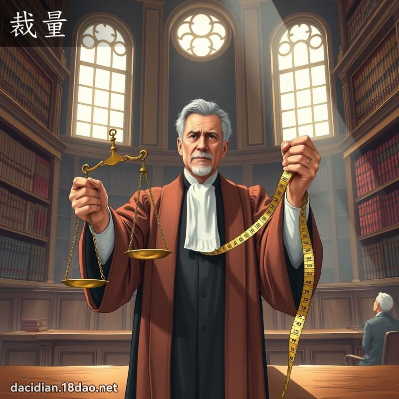 裁量 - 國語大辭典配圖