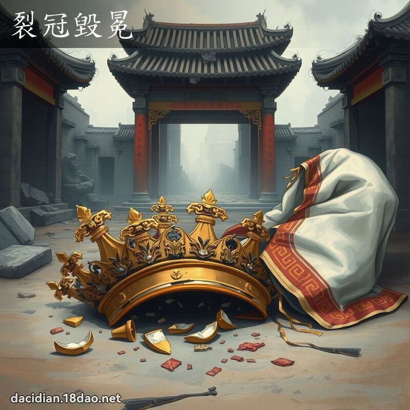 裂冠毀冕 - 國語大辭典配圖