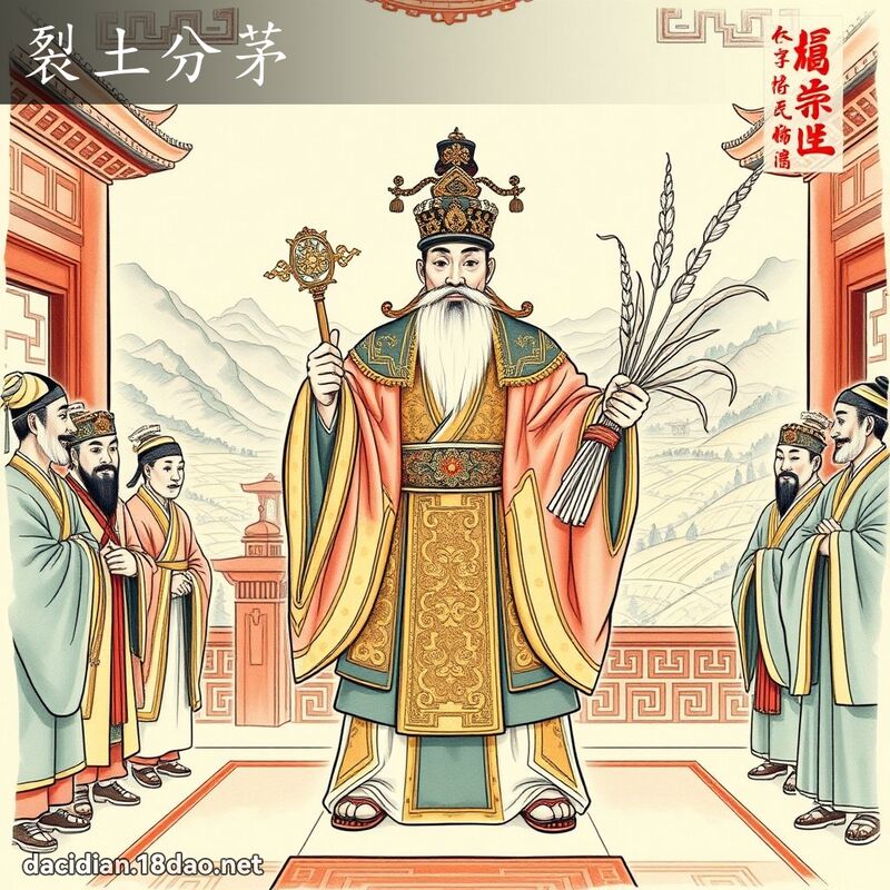 裂土分茅 - 國語大辭典配圖
