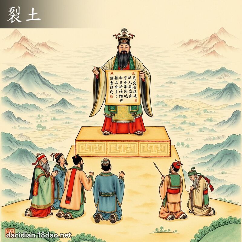 裂土 - 国语大辞典配图