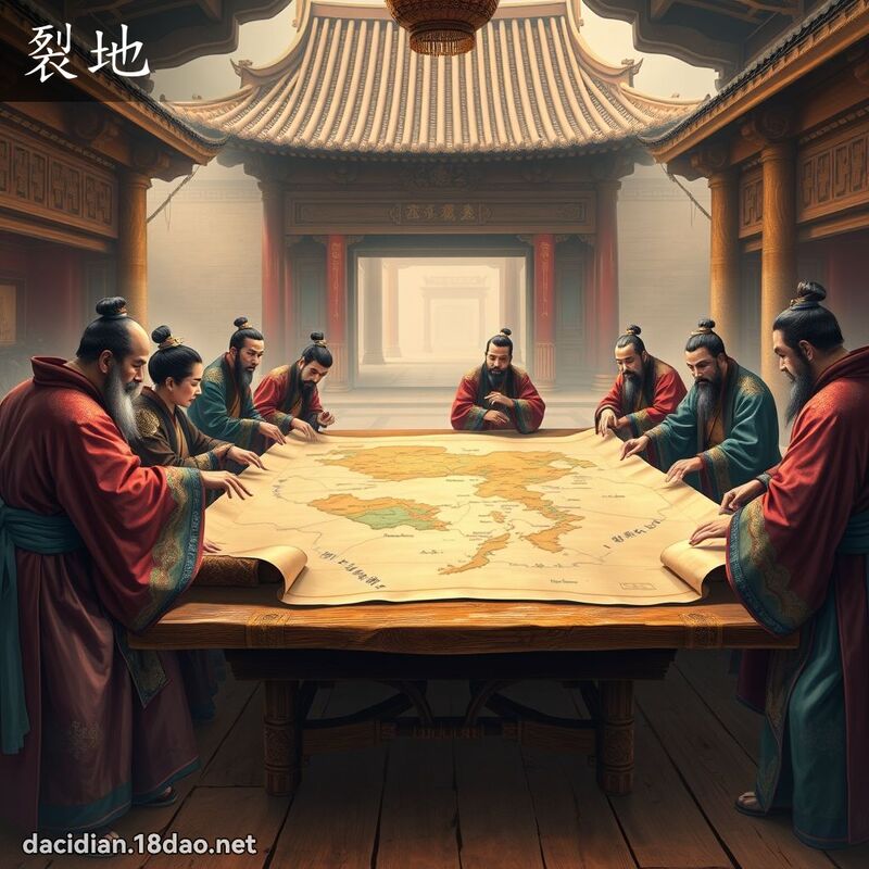 裂地 - 國語大辭典配圖