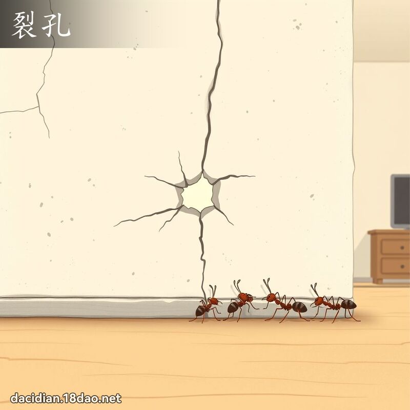 裂孔 - 国语大辞典配图
