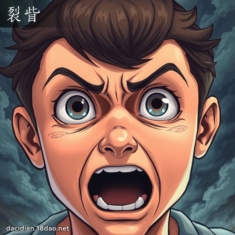 裂眥 - 國語大辭典配圖