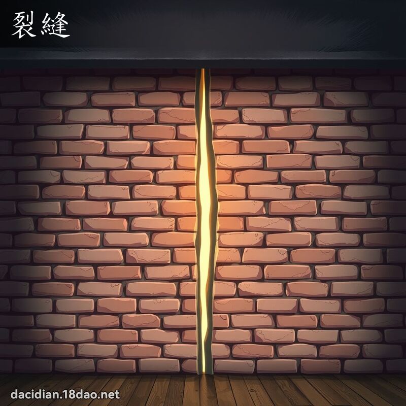 裂缝 - 国语大辞典配图