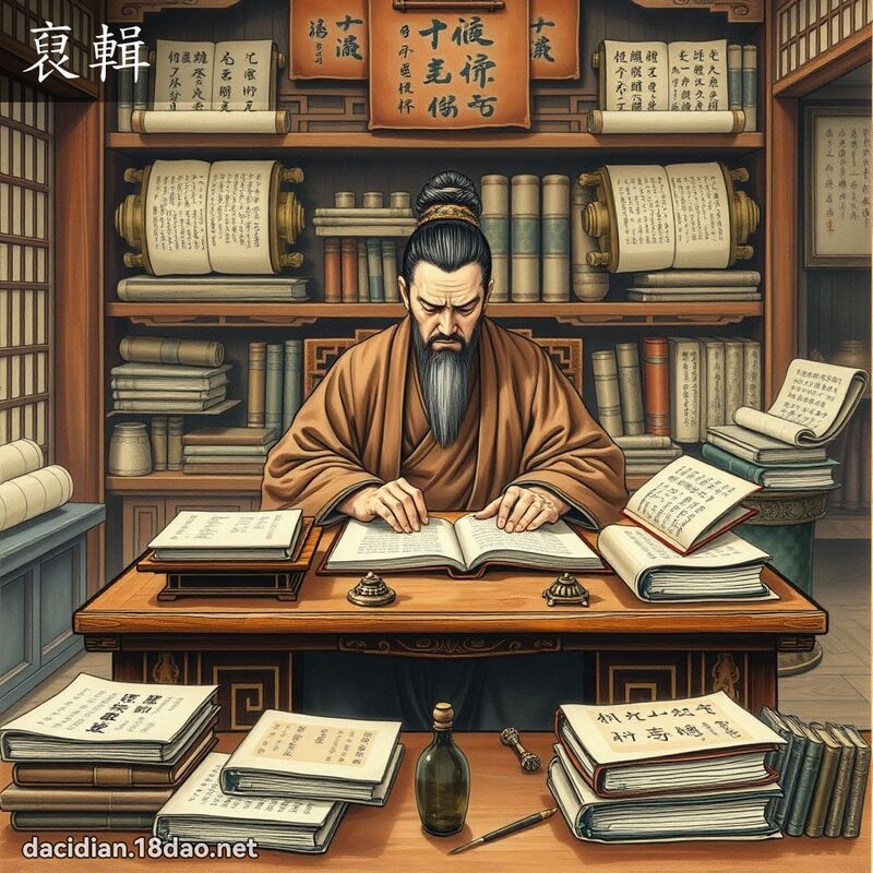 裒辑 - 国语大辞典配图