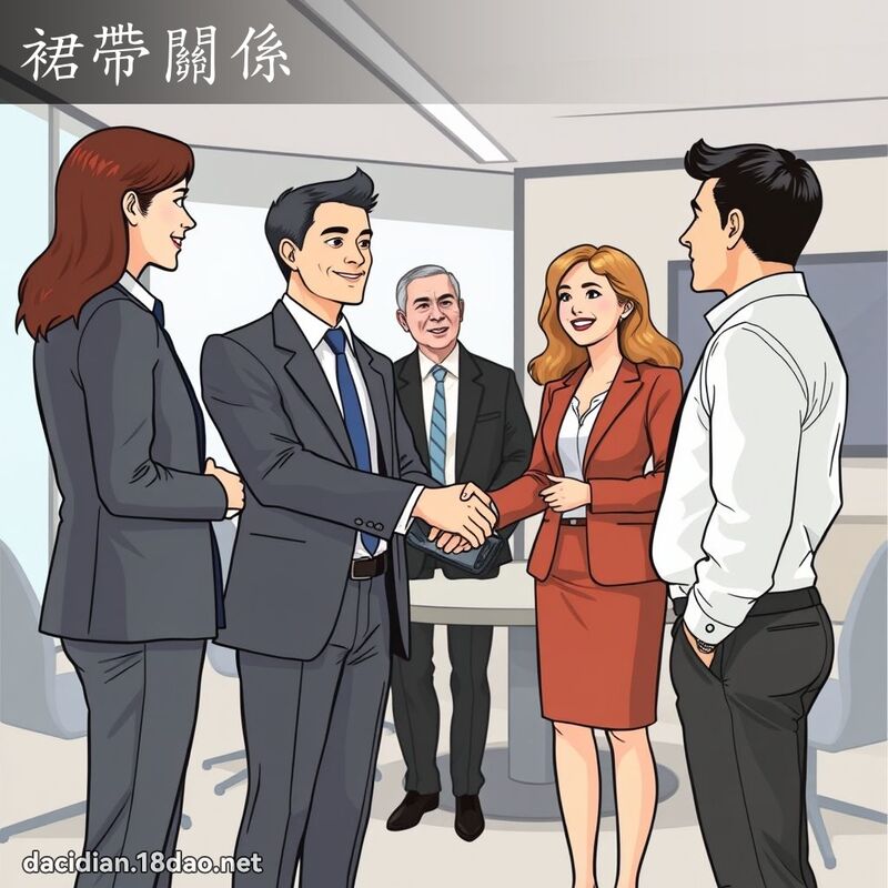 裙带关係 - 国语大辞典配图