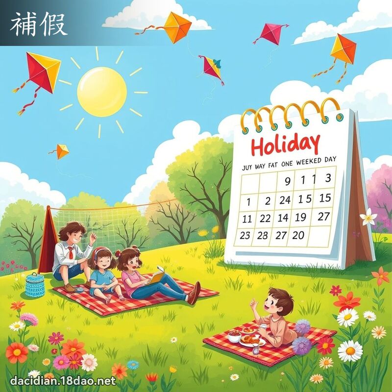 詞語: 補假 (多意詞)