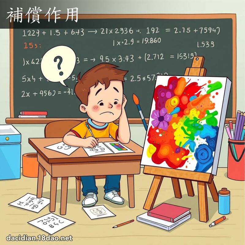 補償作用 - 國語大辭典配圖
