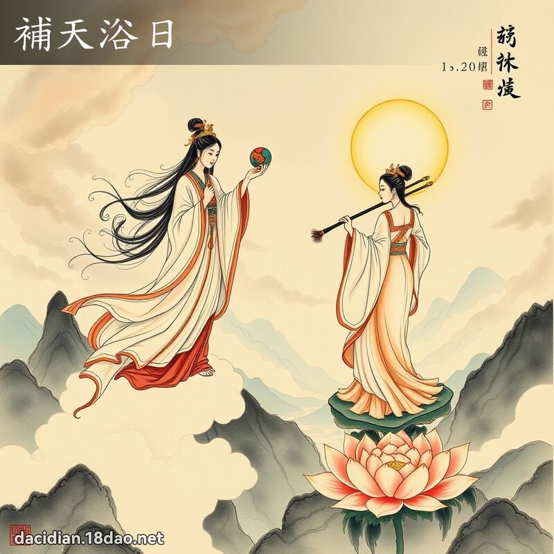 補天浴日 - 國語大辭典配圖