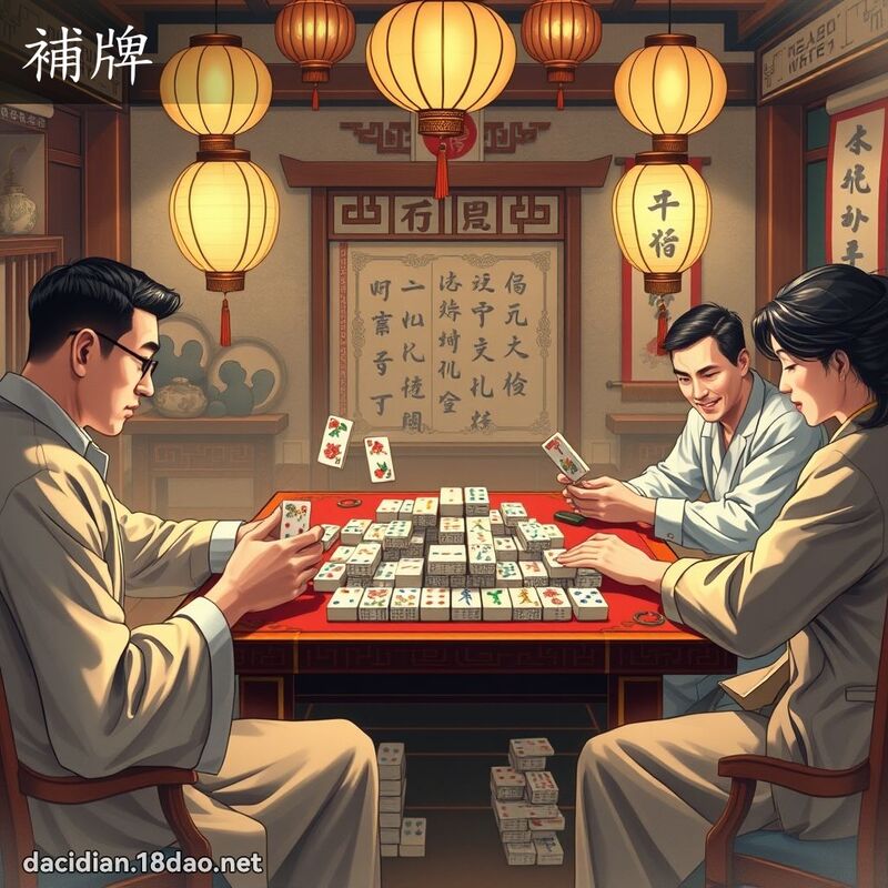補牌 - 國語大辭典配圖