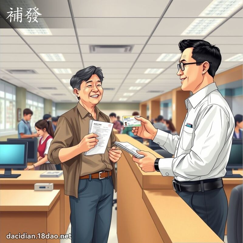 补发 - 国语大辞典配图