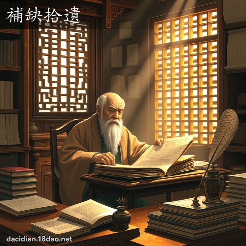 补缺拾遗 - 国语大辞典配图