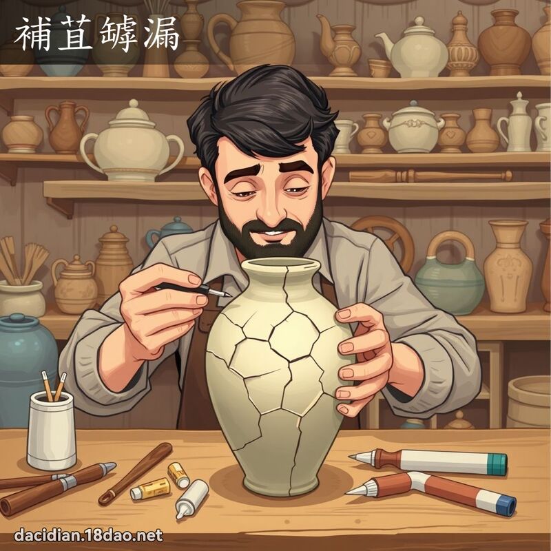 补苴罅漏 - 国语大辞典配图